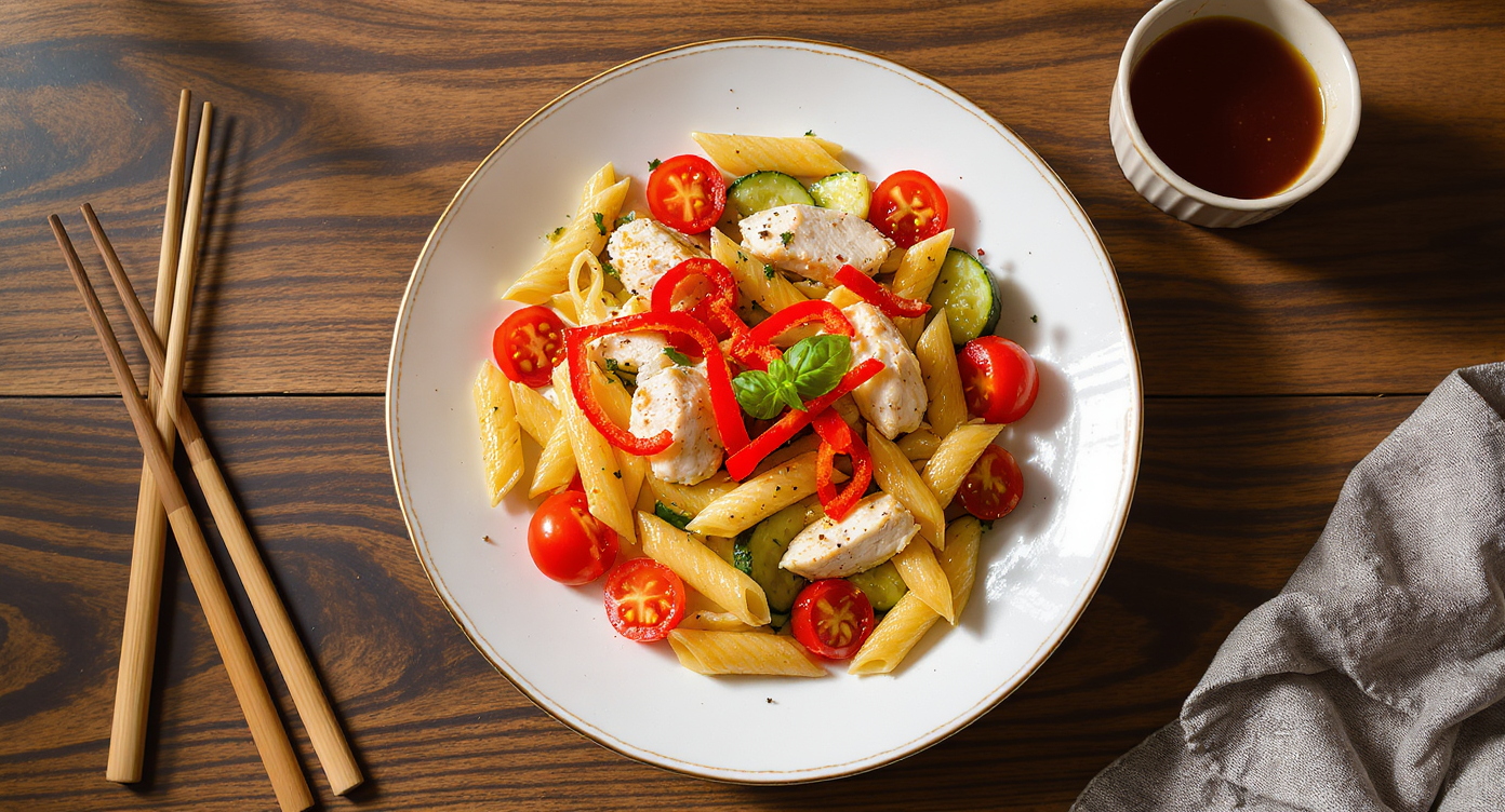 Italian Chicken and Vegetable Skillet with Al Dente Pasta