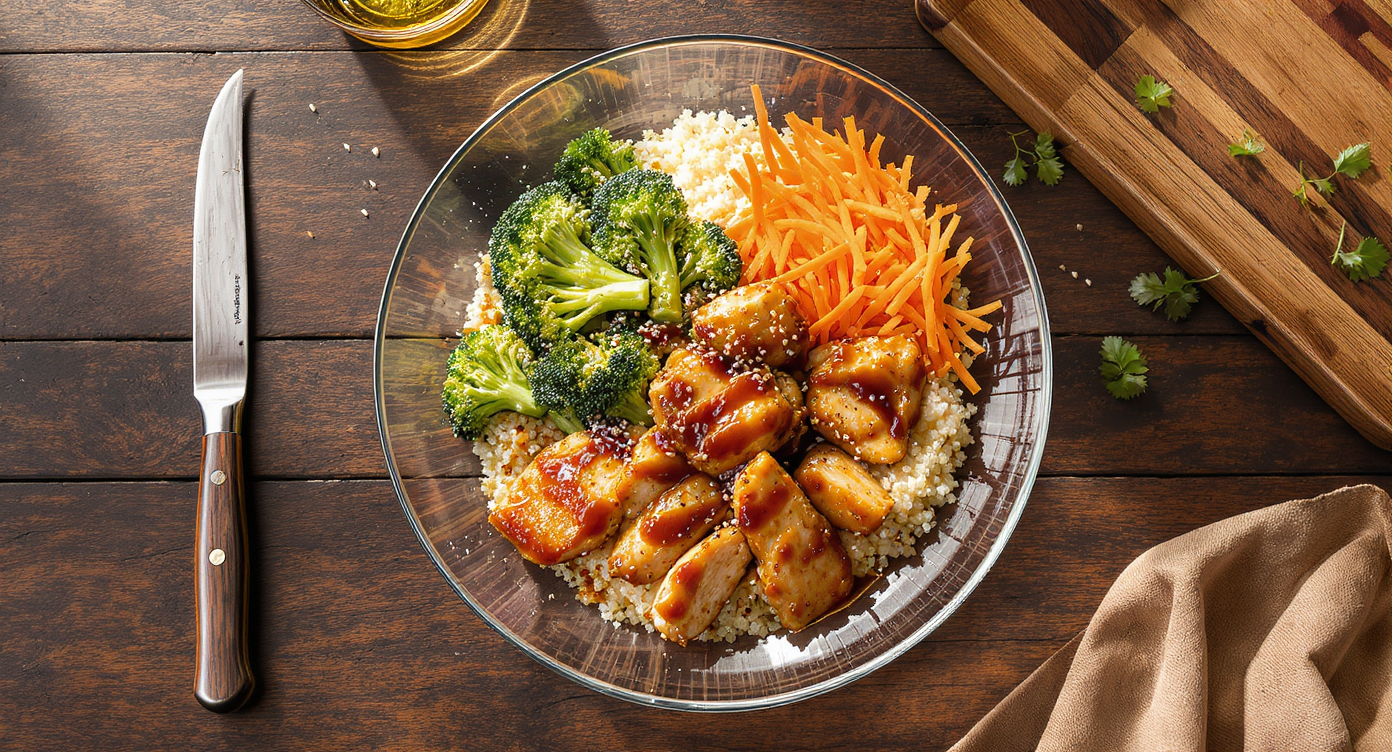 Asian Fusion Ginger Soy Chicken Bowls
