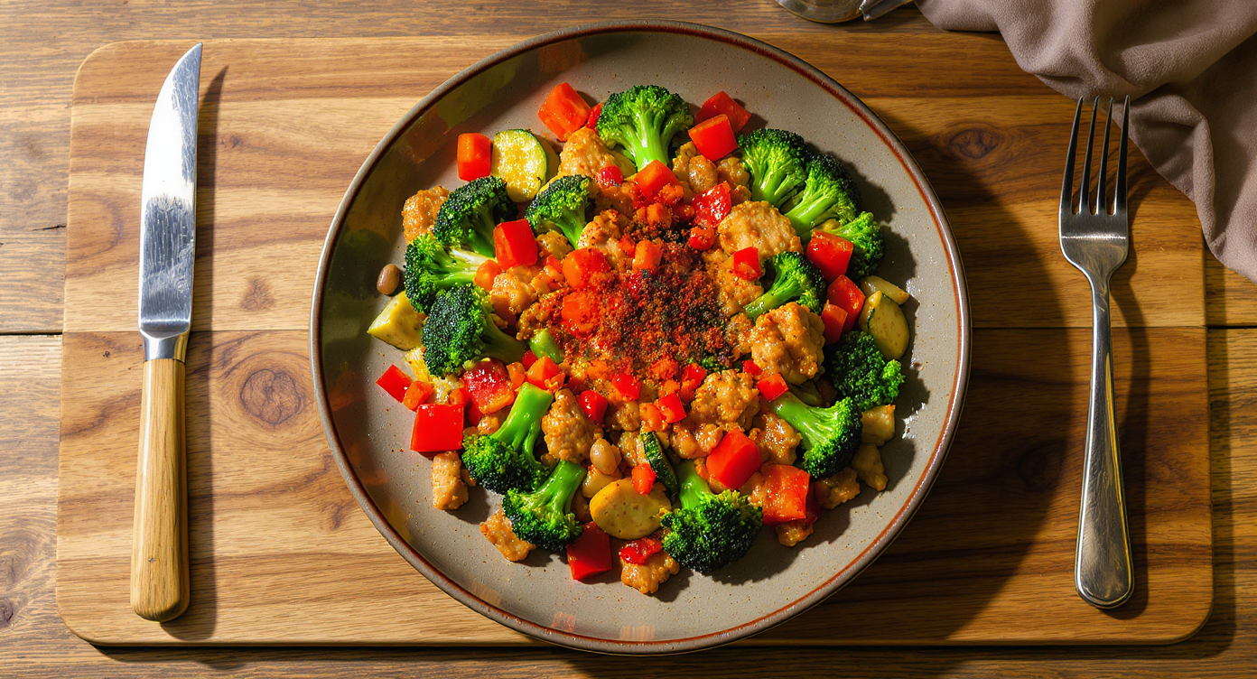 High-Protein Turkey & Veggie Skillet