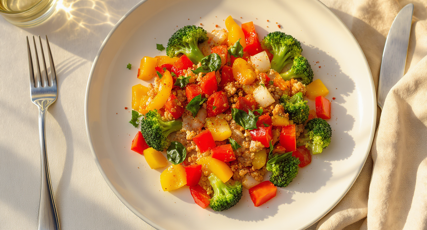High-Protein Turkey & Veggie Skillet