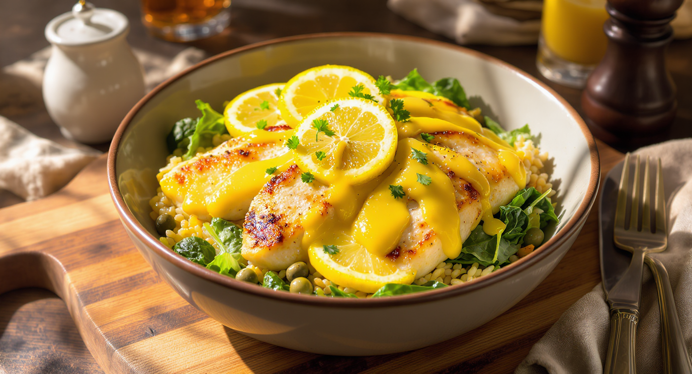 Italian Chicken Piccata Bowls (Dairy-Free, High-Protein)