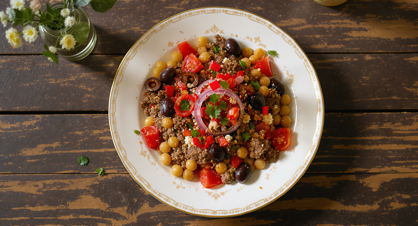 Mediterranean Lamb & Chickpea Skillet