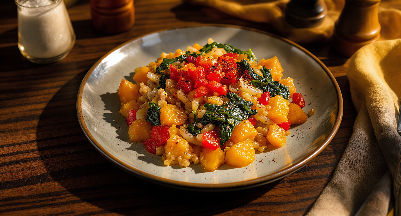 High-Protein Skillet Turkey & Veggie Hash