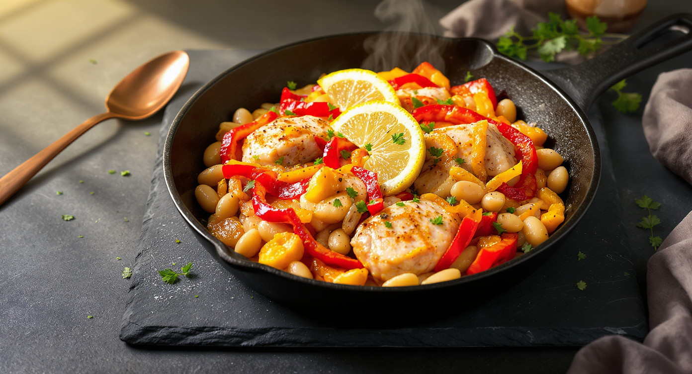 High-Protein Chicken & White Bean Skillet