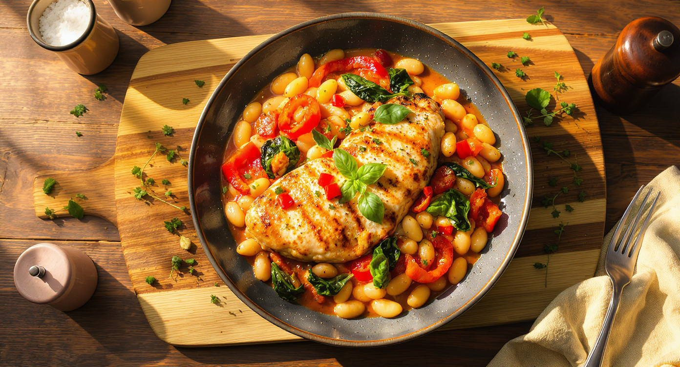 Italian Chicken & White Bean Skillet