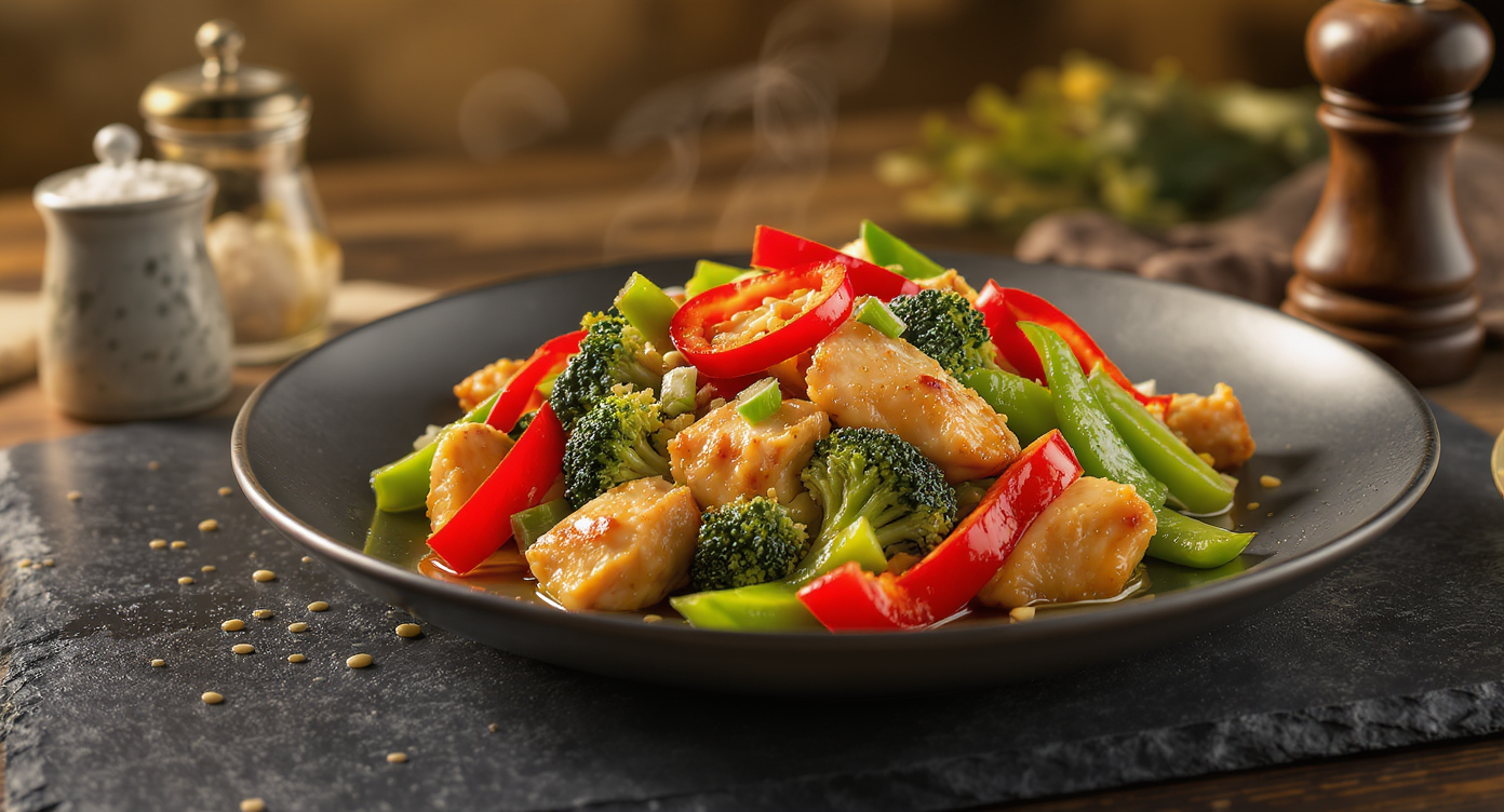 Asian Fusion Chicken & Veggie Stir-Fry (Wok Hei Style)