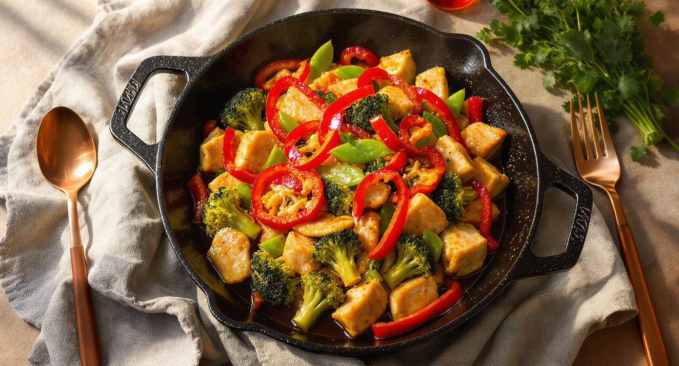 Wok-Hei Chicken & Veggie Stir-Fry (Asian Fusion)