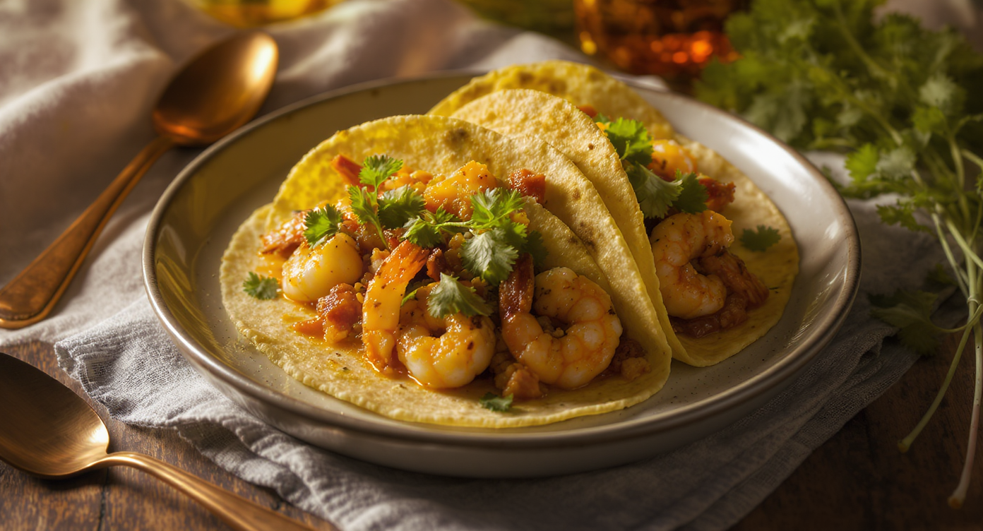 Spicy Caribbean Shrimp Tacos (Gluten-Free)