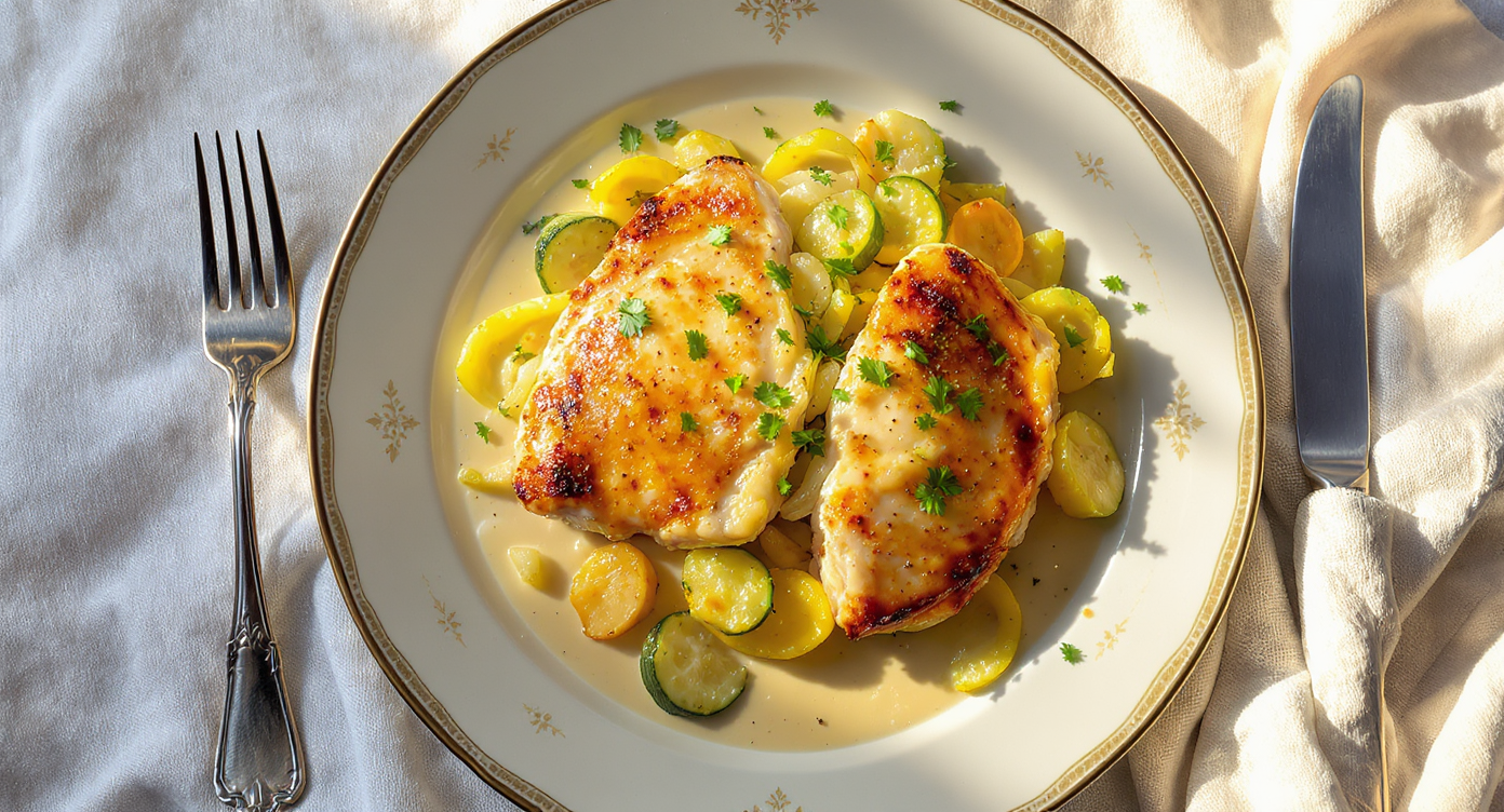 Chicken Piccata-Inspired Italian Skillet (No Tomatoes, No Acidity)