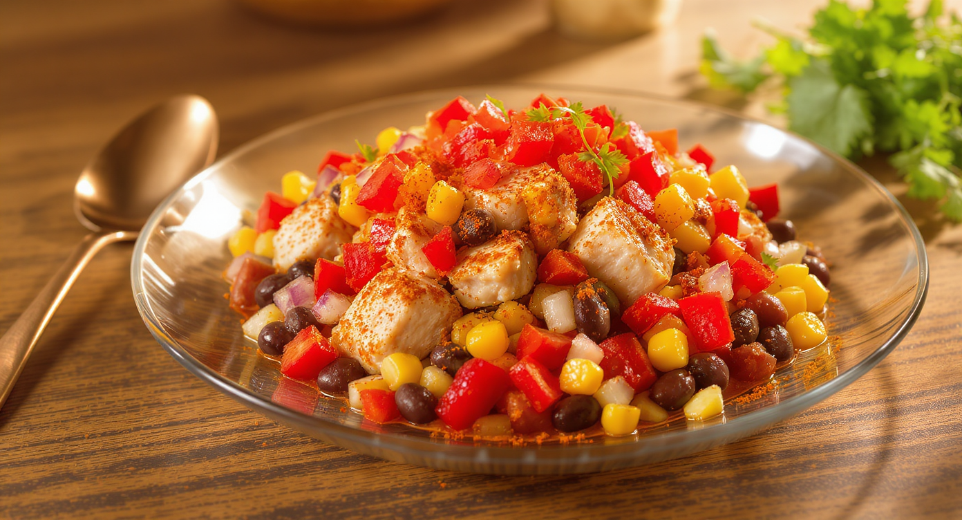 High-Protein Mexican Chicken & Black Bean Skillet