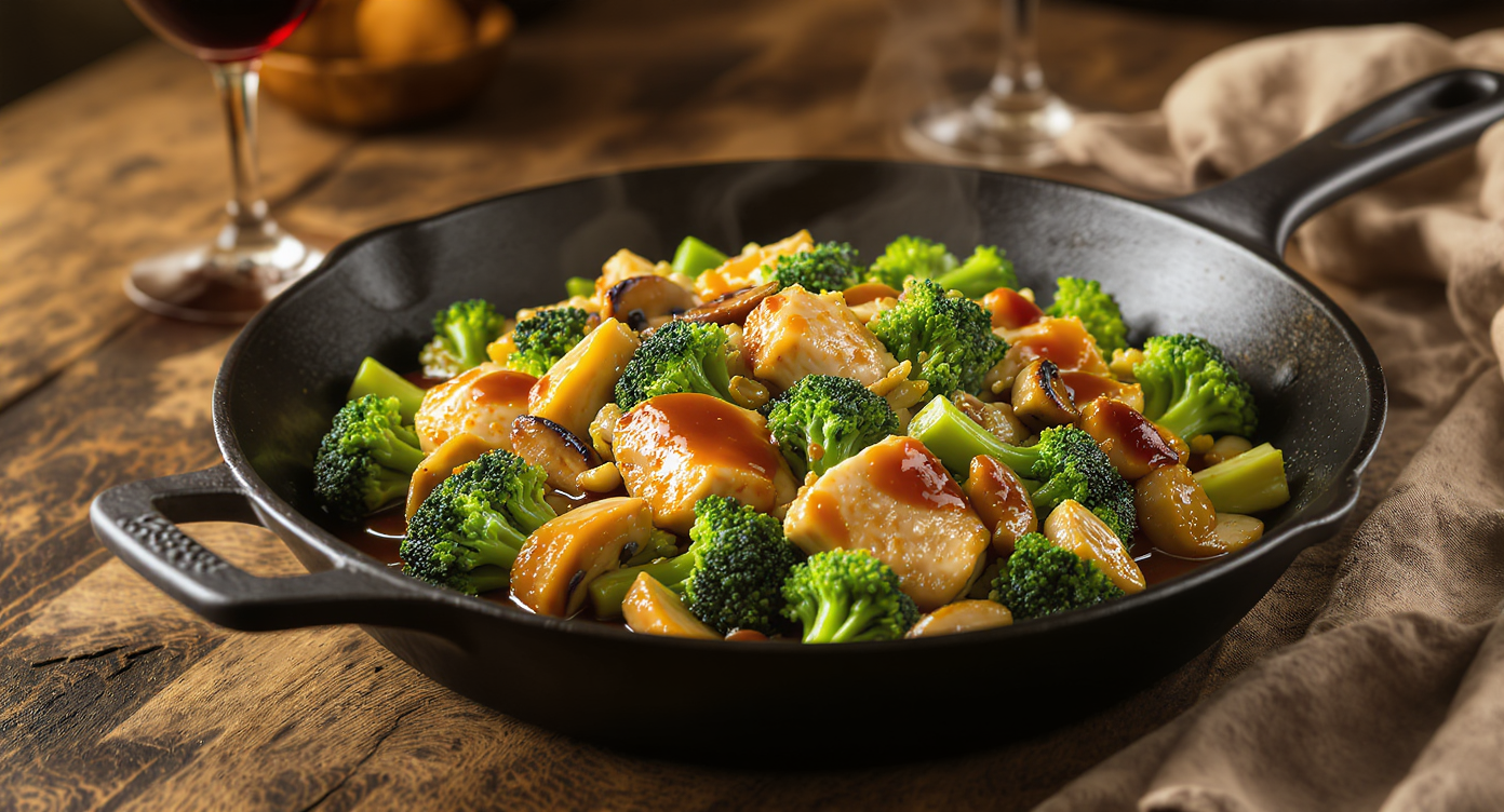 Velveted Chicken & Broccoli Stir-Fry with Ginger-Garlic Sauce