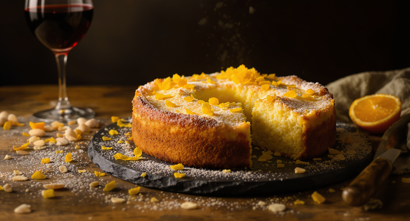 Rustic Olive Oil Citrus Egg Cake