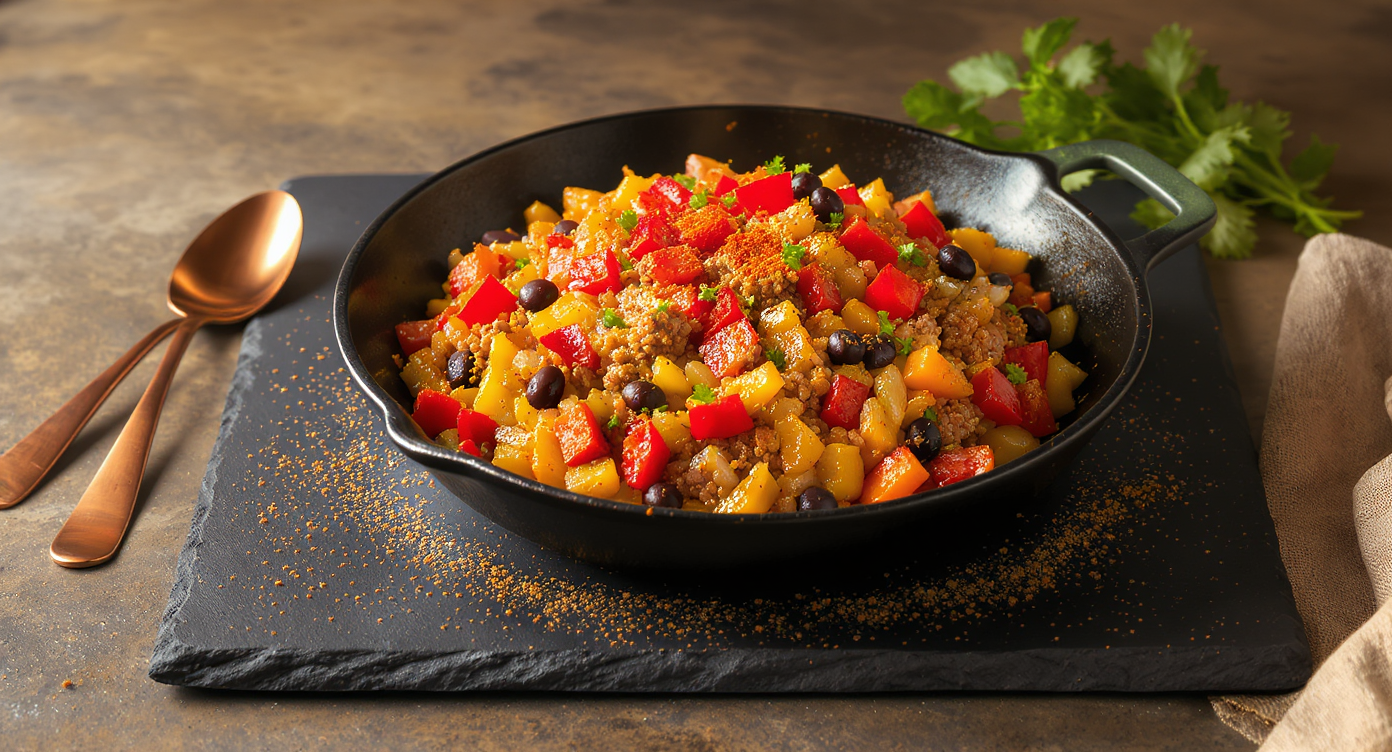 Smoky Mexican Beef & Black Bean Skillet