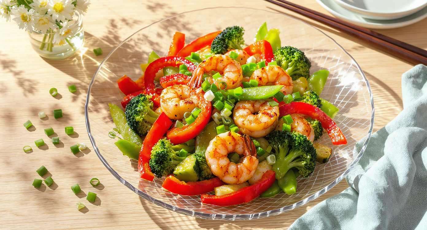High-Protein Asian Shrimp & Veggie Stir-Fry