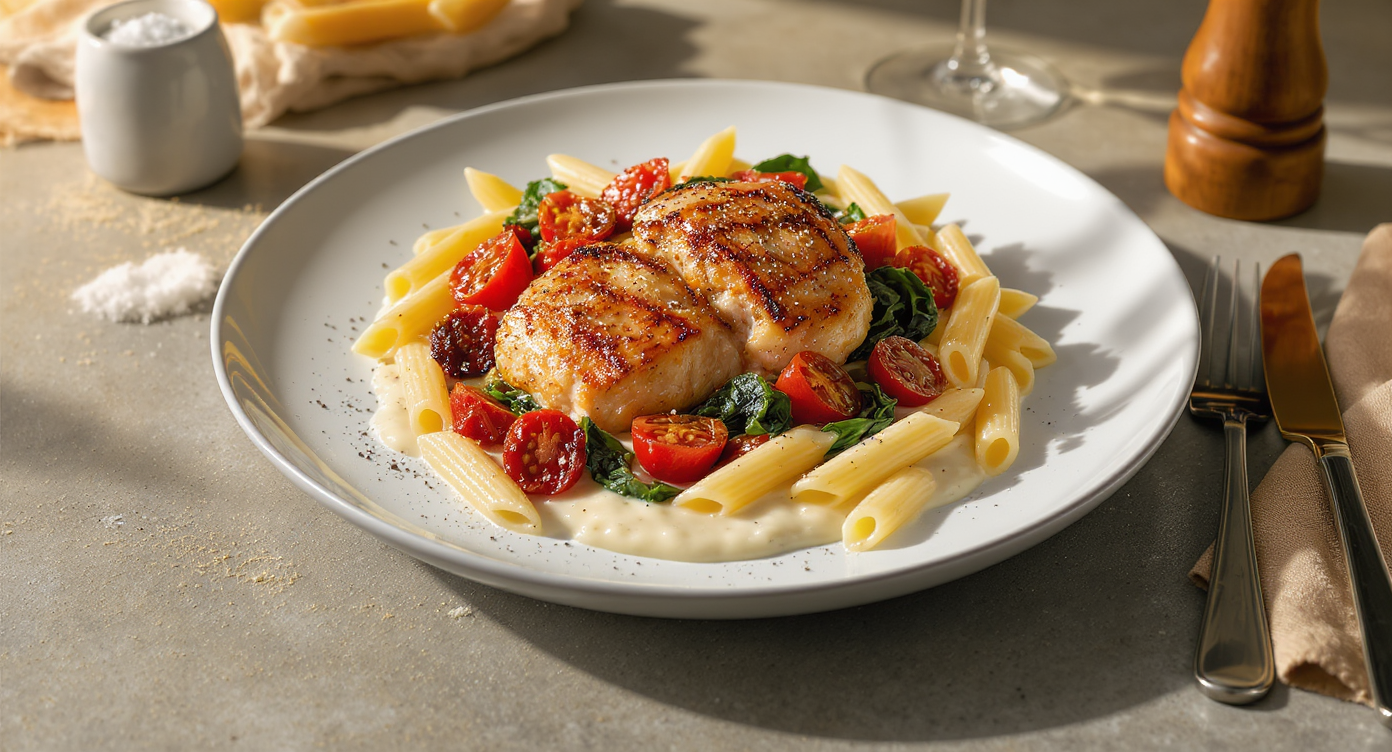 Creamy Sun-Dried Tomato Chicken with Spinach (Italian Style)