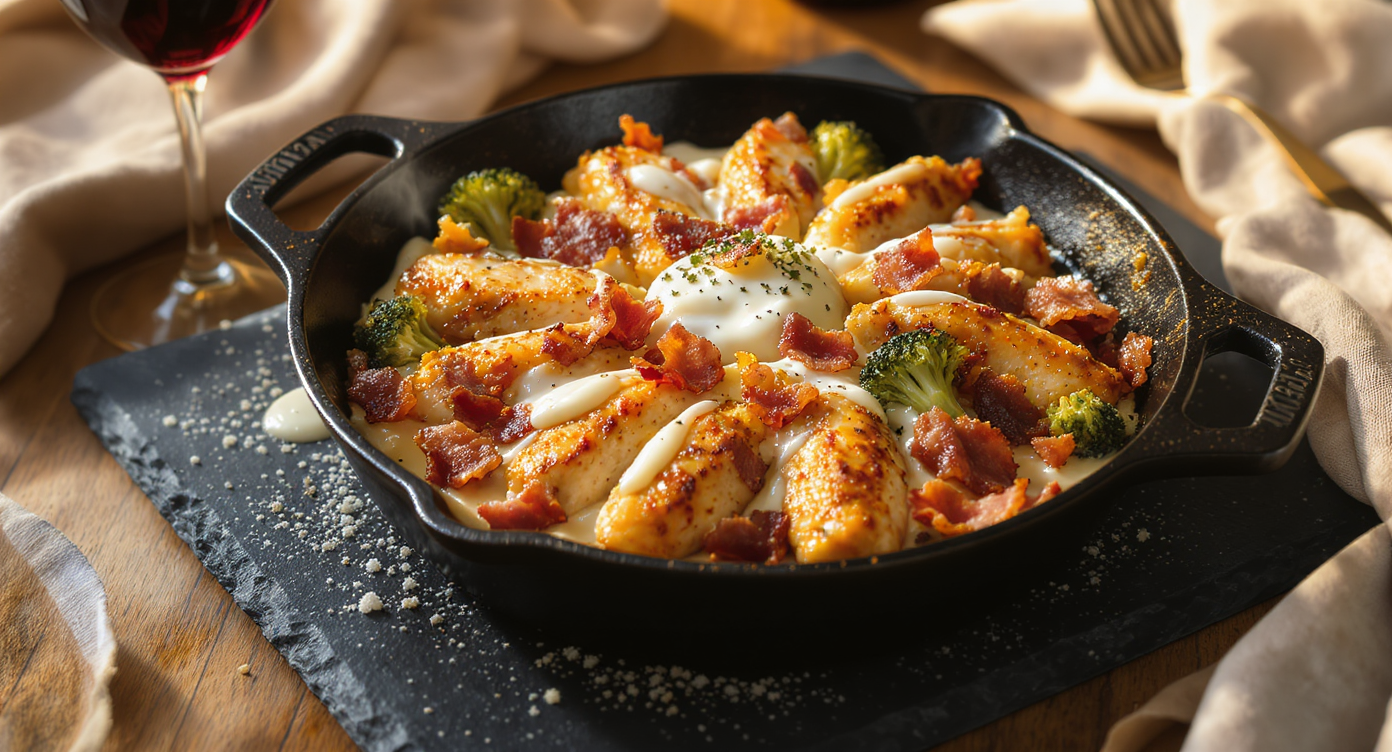 Keto Chicken Bacon Ranch Skillet