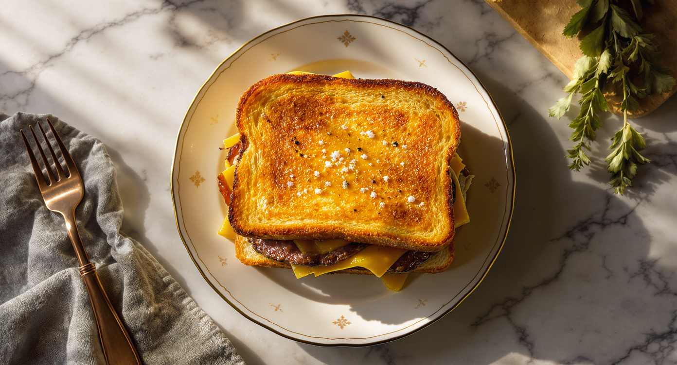 Low-Carb Sourdough Smash Patty Melt