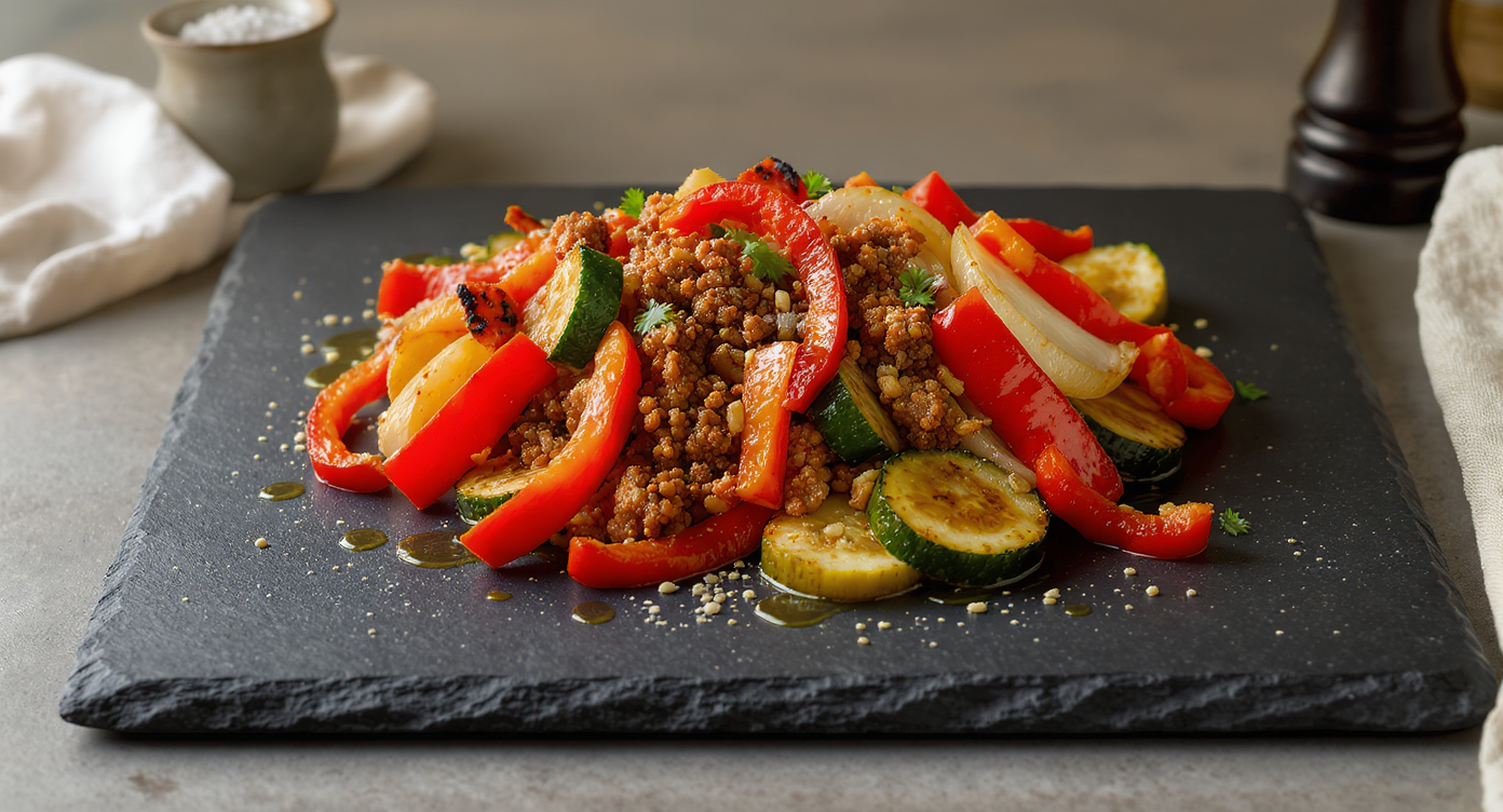Ground Turkey Stir-Fry with Summer Vegetables