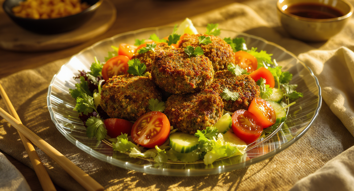 Crispy Wok-Fried Falafel Bowls