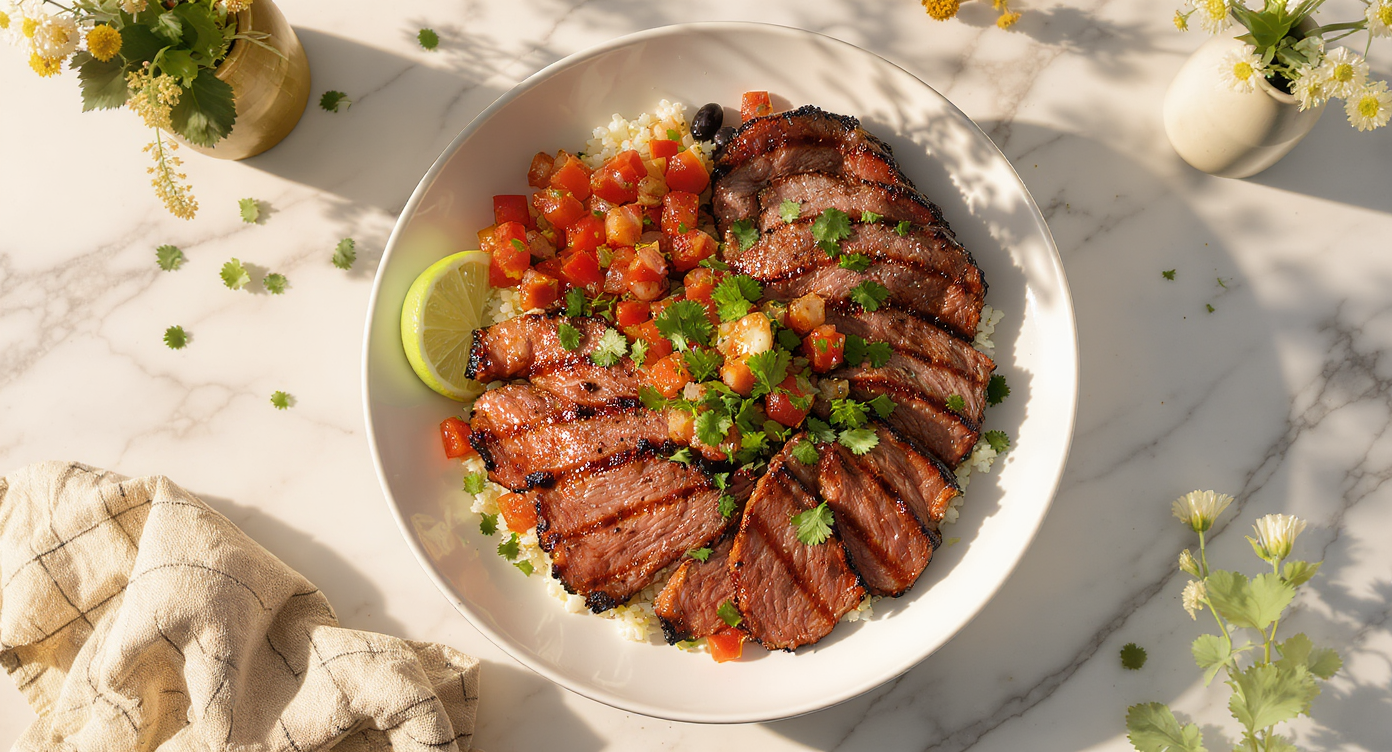 Grilled Carne Asada Power Bowls (High-Protein Mexican Dinner)