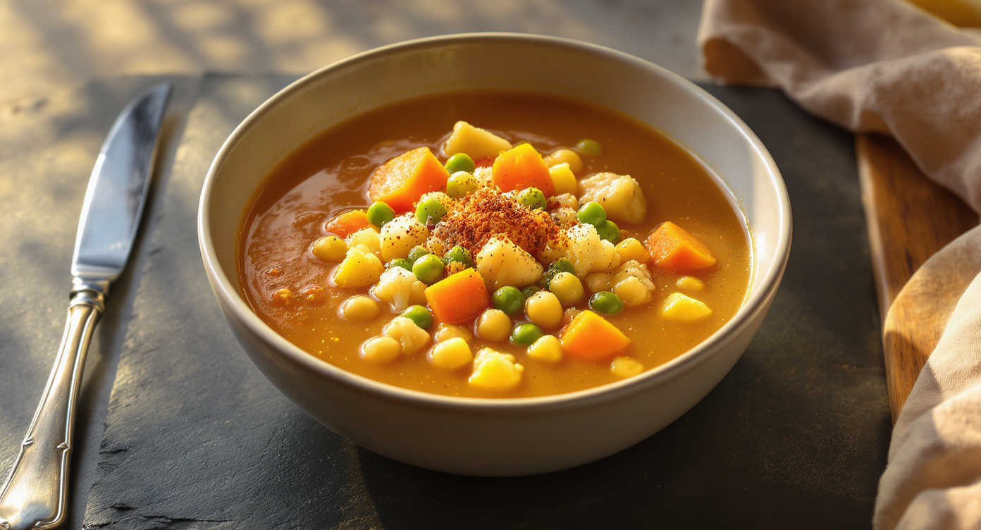 High-Protein Samosa Soup