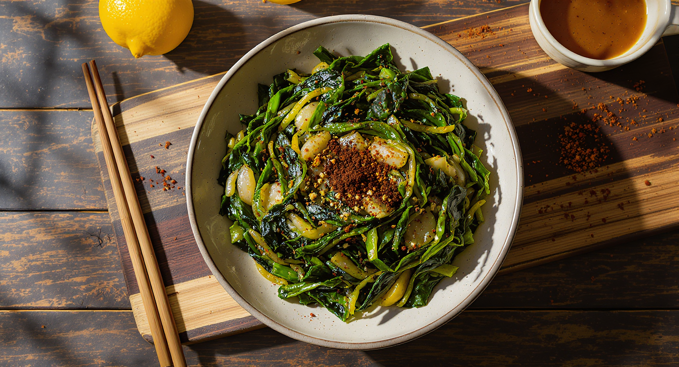 Southern-Style Vegan Collard Greens with Citrus and Smoked Paprika