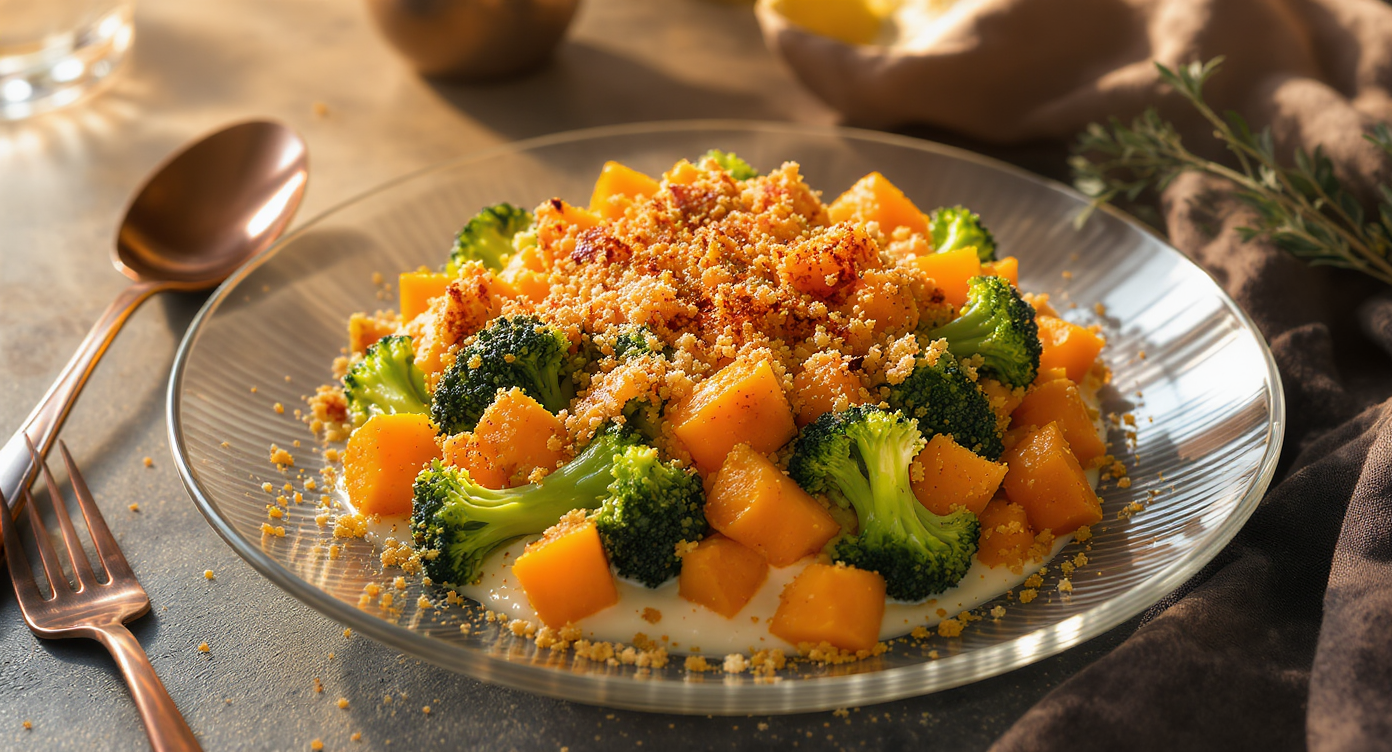 Southern-Inspired Broccoli & Sweet Potato Casserole