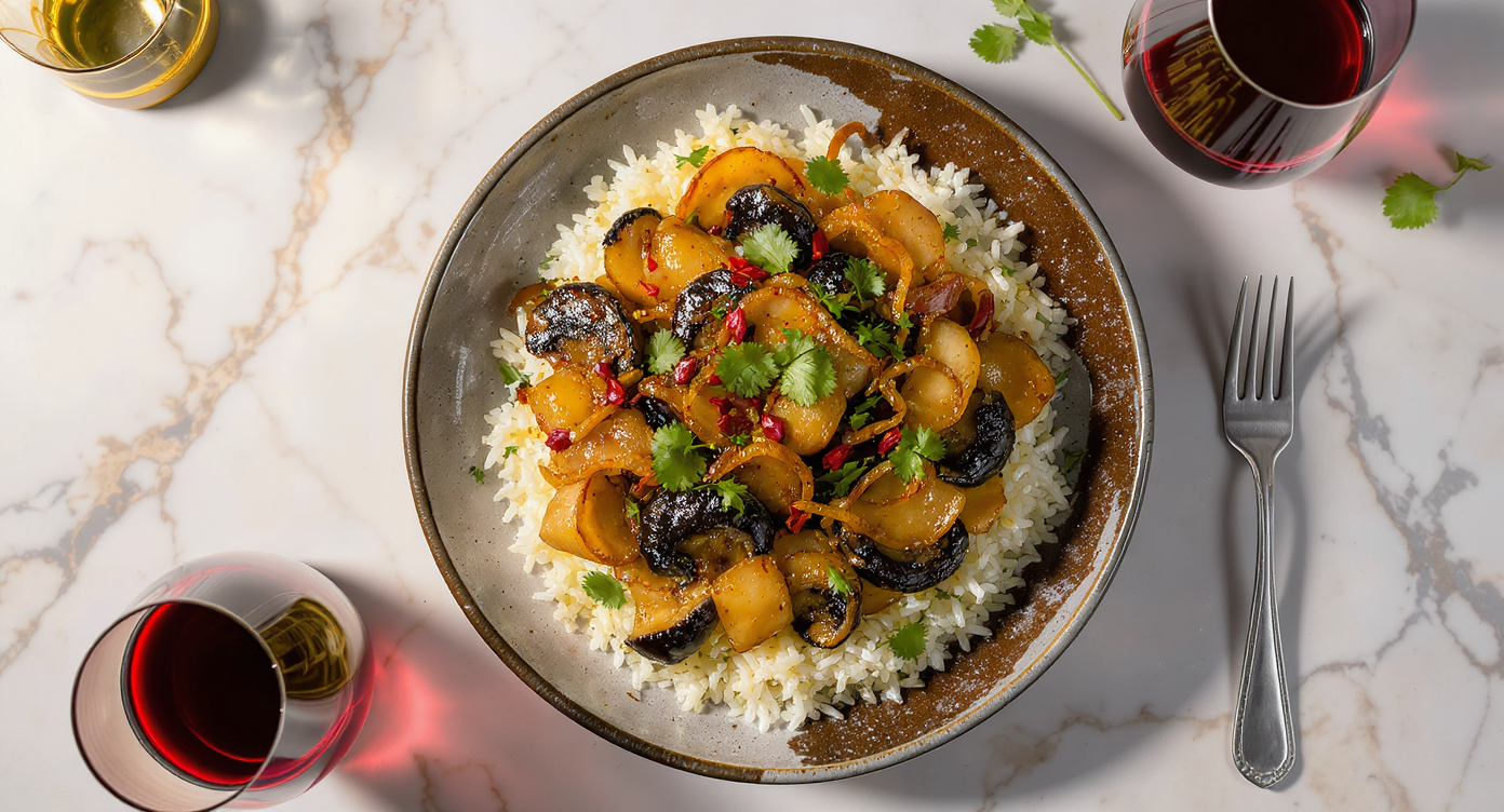 Thai Black Trumpet Mushroom Stir-Fry